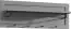 Garderobe / kapstok Segnas 15, kleur: grijs - 40 x 109 x 20 cm (h x b x d)