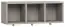wandrek / hangplank, kleur: grijs - Afmetingen: 35 x 90 x 30 cm (h x b x d)