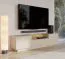 TV-onderkast | Kleur: beige / eiken Cremona | 2 draaideuren | incl. LED verlichting | 3 vakken | 176 x 40 x 43 cm | Push-to-open-functie | TV-meubel | 1 lade
