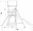 Speeltoren S11B incl. golfglijbaan, dubbele schommel aanbouw, zandbak en houten ladder - Afmetingen: 330 x 360 cm (B x D)