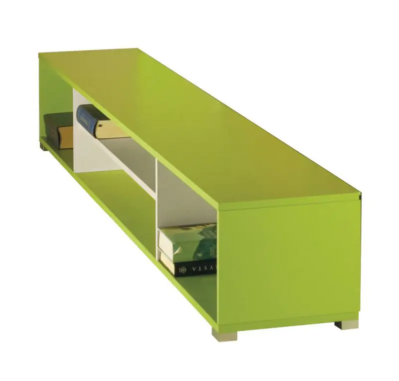 Jeugdkamer / tienerkamer Lowboard kast Namur 21, kleur: groen / beige - Afmetingen: 30 x 30 x 214 cm (h x b x d)