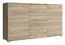 Modern ladekast met vier laden Lowestoft 02, kleur: sonoma eiken - afmetingen: 85 x 150 x 40 cm (H x B x D)