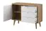 sideboard kast / ladekast Maryhill 05, kleur: Eiken Riviera / Wit - afmetingen: 83 x 107 x 40 cm (H x B x D)