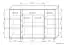 Lowboard kast / dressoir Cikupa 07, kleur: walnoot / iep - afmetingen: 103 x 160 x 40 cm (H x B x D)