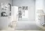 Kinderkamer - ladekast / dressoir Egvad 08, kleur: wit / beuken - afmetingen: 141 x 82 x 40 cm (h x b x d), met 1 deur, 3 laden en 4 vakken