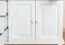 vitrinekast / servieskast massief grenen, wit Junco 37 - afmetingen 195 x 102 x 42 cm