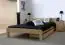 Futonbed / , vol hout, bed massief grenen volhout A1, incl. lattenbodem - afmetingen 160 x 200 cm