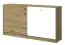 Horizontaal opklapbed / opklapbaar bed Sirte 16, kleur: eiken / wit mat - ligvlak: 90 x 200 cm (b x l)