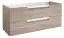 Wastafel Meerut 80 badmeubel, kleur: grijs eiken - 50 x 119 x 45 cm (h x b x d)