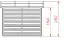 Tuinberging / tuinhuis Langenegg, FSC®, druk geïmpregneerd - buitenmaten met dak: 267 x 263 x 216 cm (L x B x H)