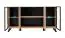 Ladekast met zes vakken Nordkapp 08, kleur: Hickory Jackson / Zwart - Afmetingen: 82 x 160 x 40 cm (H x B x D), met veel opbergruimte