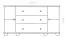 dressoir / ladekast massief grenen, natuur Junco 169 - afmetingen 78 x 140 x 47 cm (h x b x d)