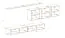 Eenvoudig wandmeubel met veel opbergruimte Balestrand 107, kleur: Wotan eik / wit - Afmetingen: 150 x 340 x 40 cm (H x B x D), met acht vakken