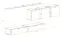 Bovenkast in eenvoudig Balestrand 108 design, kleur: wit / eiken Wotan - Afmetingen: 150 x 340 x 40 cm (H x B x D), met push-to-open functie