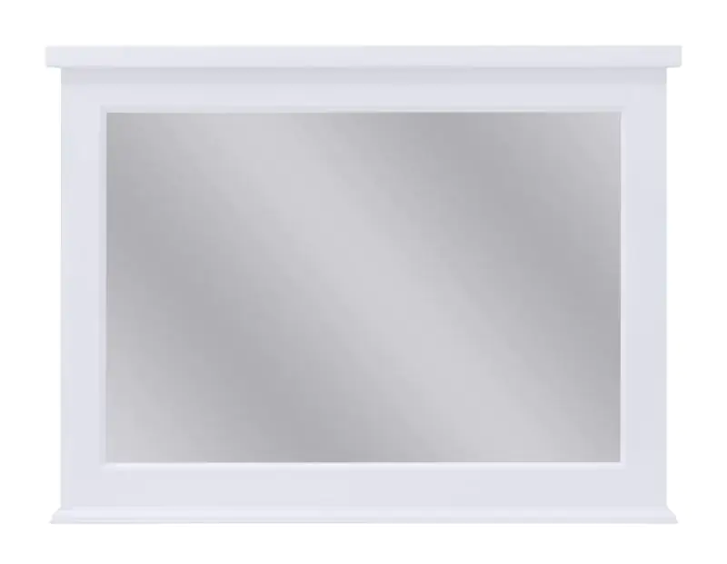 Spiegel Rasina 33, kleur: wit - Afmetingen: 73 x 98 x 5 cm (h x b x d)