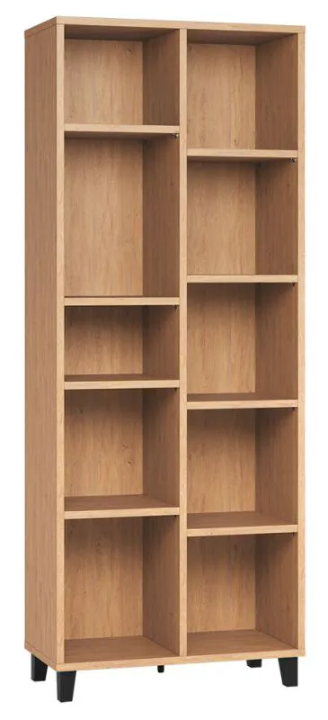 Open kast / boekenkast 24, kleur: eik - Afmetingen: 195 x 76 x 38 cm (h x b x d)