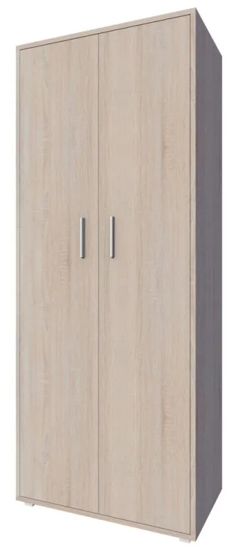 Kast Garut 33, kleur: Sonoma eiken - Afmetingen: 194 x 80 x 40 cm (H x B x D)