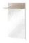 Garderobespiegel met legplank Bratteli 12, kleur: Sonoma eik - Afmetingen: 107 x 60 x 28 cm (H x B x D)