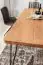 Massief houten eettafel met haarspeldpoten Marimonos 05, Kleur: Sheesham / Zwart - Afmetingen: 80 x 120 cm (B x D), Handgemaakt & hoogwaardige afwerking