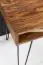 Bureau / kantoor tafel met groot opbergvak, kleur: sheesham - Afmetingen: 76 x 60 x 110 cm (H x B x D), gemaakt van massief sheesham hout