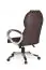 XL-bureaustoel Apolo 40, kleur: bruin / aluminium look, kantelmechanisme instelbaar op lichaamsgewicht