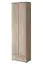 Kledingkast met veel opbergruimte Bratteli 06, kleur: Sonoma eik - Afmetingen: 203 x 180 x 32 cm (H x B x D), met zitkussen