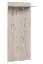 Lichte kapstok Sviland 09, kleur: eiken Wellington / wit - Afmetingen: 200 x 110 x 35 cm (H x B x D), met vier haken
