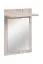 Kledingkast met spiegel Sviland 03, kleur: eiken Wellington / wit - Afmetingen: 200 x 120 x 35 cm (H x B x D), met vier haken