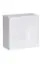 Eenvoudig wandmeubel met veel opbergruimte Balestrand 107, kleur: Wotan eik / wit - Afmetingen: 150 x 340 x 40 cm (H x B x D), met acht vakken