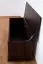 Kist / zitkast massief grenen kleur walnotenhout 180 - Afmetingen: 51 x 120 x 46 cm (H x B x D)