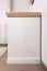 Schrijftafel Badile 17, kleur: wit grenen / bruin - 80 x 147 x 55 cm (h x b x d)