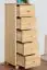 dressoir / highboard kast massief grenen, natuur Junco 142 - Afmetingen: 123 x 40 x 42 cm (H x B x D)