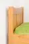 eenpersoonsbed / logeerbed massief grenen kleur: elzenhout 66, incl. lattenbodem - 100 x 200 cm
