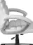 Ergonomische bureaustoel Apolo 32, kleur: wit / aluminium look, met geïntegreerde lendensteun