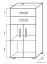 Lowboard kast / ladekast Garut 15, kleur: Sonoma eiken - Afmetingen: 118 x 60 x 40 cm (H x B x D)