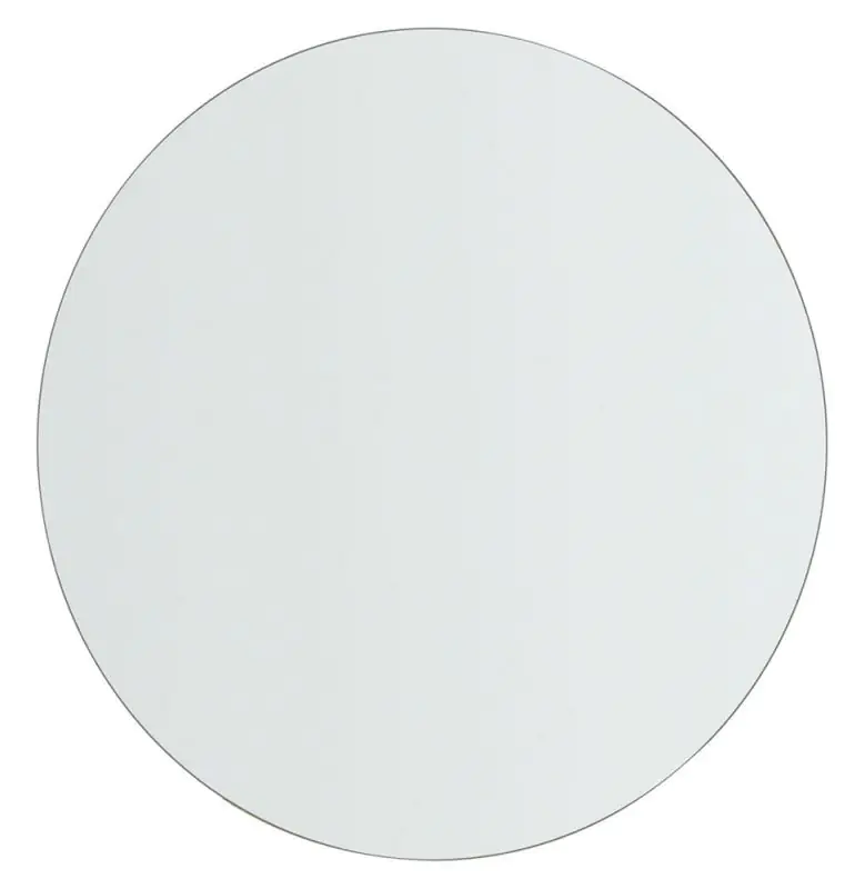 Jeugdkamer / tienerkamer - Spiegel Skalle, kleur: wit - Afmetingen: 48 x 48 x 3 cm (H x B x D)