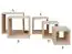 wandrek / hangplank massief grenen natuur Junco 291W - 35 x 35 x 20 cm (H x B x D)