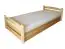 Eenpersoonsbed /  bed met opbergruimte  massief grenen, natuur 92, incl. lattenbodem - 90 x 200 cm (B x D)