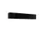 Hangelement en ladenkast met open haard Hompland 124, kleur: zwart - Afmetingen: 150 x 160 x 40 cm (H x B x D)