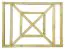 Bodem trellis voor Vitalba paviljoen - Afmetingen: 120 x 90 cm (B x H)