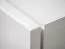 Commode Stura 06, kleur: wit hoogglans / grijs - Afmetingen: 90 x 150 x 45 cm (H x B x D), met LED-verlichting