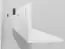 hangplank / wandrek Antioch 11, kleur: wit glanzend / lichtgrijs - Afmetingen: 29 x 120 x 18 cm (h x b x d)