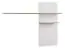 Wandplank / Hangplank Geltru 05 Kleur: Wit marmer / Lichtgrijs - Afmetingen: 127 x 162 x 24 cm (H x B x D)
