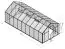 kas - broeikas Rucola XL18, wanden: 4 mm gehard glas, dak: 6 mm HKP meerwandig, grondoppervlakte: 18,6 m² - afmetingen: 640 x 290 cm (L x B)