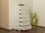 dressoir / ladekast massief grenen, wit gelakt Junco 135 - Afmetingen 118 x 60 x 42 cm