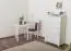 dressoir / ladekast massief grenen, wit gelakt Junco 140 - Afmetingen 123 x 80 x 42 cm
