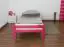 Kinderbed "Easy Premium Line" K1/1n, massief beukenhout massief roze gelakt - afmetingen: 90 x 190 cm