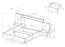 Tweepersoonsbed met nachtkastjes Gremda 06, kleur: eiken / wit - Beddenmaat: 160 x 200 cm (B x L) Set incl. opklapbaar bedframe