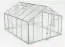 kas - Broeikas Kale XL10, gehard glas 4 mm, grondoppervlakte: 10,4 m² - afmetingen: 360 x 290 cm (L x B)