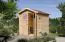 Kleine Berging / tuinhuis ECO met zadeldak & dubbele deuren, kleur: natuur, grondoppervlakte: 3,3 m²